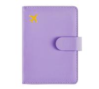 LIEWEI Boutique Shop UK Portapassaporto in pelle, portafoglio da viaggio con blocco RFID e tasche portadocumenti for la protezione l'organizzazione dei documenti Custodia per passaporto(Lila)