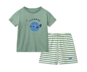 LIEWOOD - Kid's Ilford Placement Set - Set abbigliamento 110-116 turchese/verde
