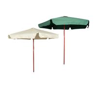 LIF Ombrellone da Giardino 2,5 mt in Legno/Poliestere colore Verde