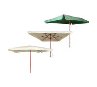 LIF Ombrellone da Giardino 2x3 mt in Legno/Poliestere colore Bianco