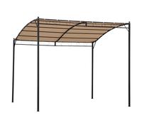 LIF Pergola da Esterno in Acciaio e Poliestere 3x2,5 mt Ecrù - HAVANA
