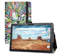 LIFANG Cover per Alcatel 3T 10 8094X 4G, Custodia Slim Ultra Pelle Sottile e Leggera per Tablet 10" (Non Compatibile con 8088x), Love Tree