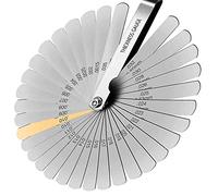 LiFangSotre Stainless Steel Feeler Gauge Spessimetro, Strumento di Regolazione della valvola,del Gioco metrico e Imperiale a Doppia marcatura per misurare la Larghezza o Lo Spessore dello Spazio