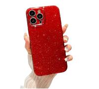 LIFCIUSO Red Glitter Bling Compatible with iPhone 16 Pro Max Case 6.9" - Sparkling Protective Phone Cover for Women Girls, Soft TPU Shockproof Design