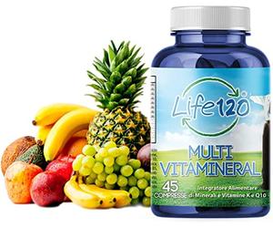 Life 120 - Multivitaminico 45 compresse con Minerali e Vitamine, Adatto a Uomini e Donne