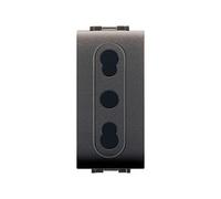 LIFE 4045 PRESA BIVALENTE GRIGIO ANTRACITE