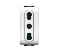 LIFE 4045 WH PRESA BIVALENTE BIANCO