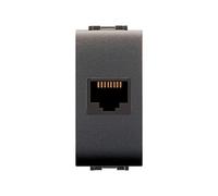 LIFE 4084 PRESA TELEFONICA RJ11 PLUG 6/4 GRIGIO ANT