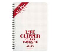 Life A5 Size Clipper Spiral Notebook 5mm Graph-Ruled 100 fogli IMPORTAZIONE G...