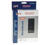 LIFE Alimentatore Universale Notebook 19V 90W - Protezioni complete e 7 plug
