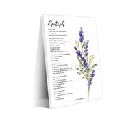 Life and Remembrance Poetic Poster, Thoughtful Canvas Art for a Peaceful Bedroom or Study(Framed,12x18inch(30x45cm))