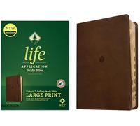 Life Application Study Bible: New Living Translation, Rustic Brown Leaf, Leatherlike, Red Letter