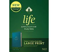 Life Application Study Bible: New Living Translation, Teal Blue, Leatherlike, Red Letter