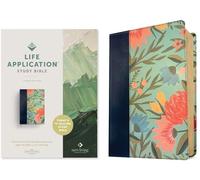 Life Application Study Bible: New Living Translation, Teal Floral, Leatherlike