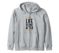 Life Begins After Coffee Felpa con Cappuccio