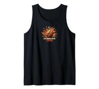 Life Begins After Coffee Funny Bean Splash Design Canotta
