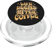 Life begins after Coffee - La vita inizia dopo il caffè PopSockets PopGrip per MagSafe