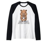 Life Begins After Coffee Maglia con Maniche Raglan
