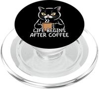 Life Begins After Coffee PopSockets PopGrip per MagSafe