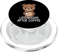 Life Begins After Coffee PopSockets PopGrip per MagSafe