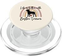 Life Better Boston Terrier Rainbow Dog Donne PopSockets PopGrip per MagSafe