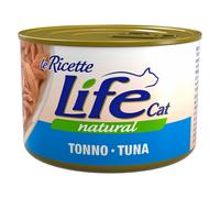 1 x 150 g Life Natural Le Ricette Lattina Alimento Cibo Umido Completo per Gatti Adulti con Trancetti di Tonno