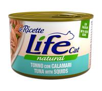 Life Cat "Le Ricette" 4 x 150 g umido per gatto - Tonno, Calamari, Fagiolini