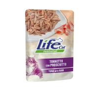 Life Cat Natural Bustine 70 gr - Tonnetto con prosciutto - Confezione da 30 pezzi - Cibo umido per gatti - 1° ORDINE? scegli lo sconto BZR5 / BZR20 + 200 punti fedeltà