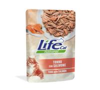 Life Cat Natural Bustine 70 gr - Tonno con salmone - Confezione da 30 pezzi - Cibo umido per gatti - 1° ORDINE? scegli lo sconto BZR5 / BZR20 + 200 punti fedeltà