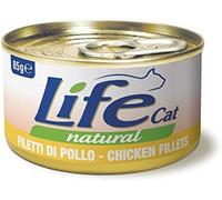 Life Cat Natural Filetti di Pollo, lattina 85g (Confezione da 6)