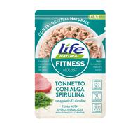 Life Cat Natural Fitness Bustine 70 gr - Tonnetto con alga spirulina - Confezione da 30 pezzi - Cibo umido per gatti - 1° ORDINE? scegli lo sconto BZR5 / BZR20 + 200 punti fedeltà