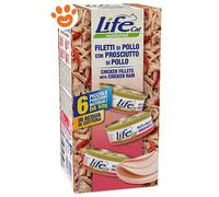 Life Cat Natural Multibox Filetti di Pollo con Prosciutto di Pollo - Life Cat Natural Multibox Filetti di Pollo con Prosciutto di Pollo - Confezione da 6x50 Gr
