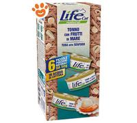 Life Cat Natural Multibox Tonno e Frutti di Mare - Life Cat Natural Multibox Tonno e Frutti di Mare - Confezione da 6x50 Gr