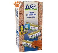 Life Cat Natural Multibox Tonno e Granchio - Life Cat Natural Multibox Tonno e Granchio - Confezione da 6x50 Gr