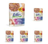 Life Cat Natural Tonno con Frutta Mista, Busta 70g (Confezione da 5)