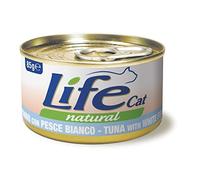Life Cat Natural Lattine 85 gr: Tonno con Pesce Bianco