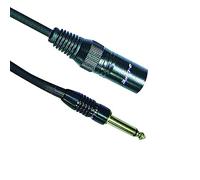 Life Cavo da Spina Maschio Jack 6,3 Mono a XLR Spina Maschio, cavo per microfono con connettori placcati oro, 3 metri