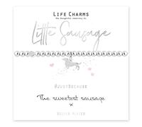 Life Charms Braccialetto A Little Sausage, Misura unica, Argento, Nessuna pietra preziosa
