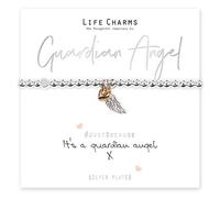 Life Charms Braccialetto con ciondolo a forma di angelo custode