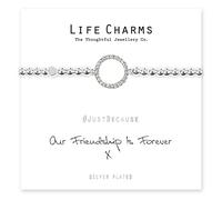 Life Charms Vita Ciondolo Braccialetto dell' Amicizia per Sempre