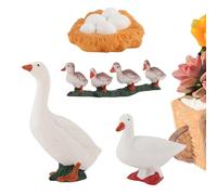 Life Cycle Learning Education Toys - Poultry Life Cycle Toys | Educational Science Preschool Duck Decor, For Bookshelves Lawns Terraces Landscaping Potted Plants Fish