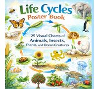 Life cycle poster book: 25 Visual Charts of Animals, Insects, Plants, and Ocean Creatures