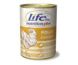 Life Dog 20034 Lattina con Pezzettoni di Pollo, 400 Grammi