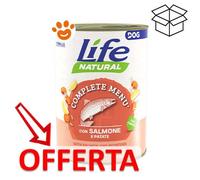 Life Dog Nutrition Plus Salmone e Patate - Life Dog Nutrition Plus Salmone e Patate - Lattina Da 400 Gr - CONFEZIONE RISPARMIO