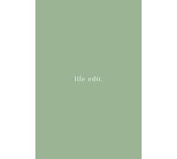 Life Edit - Minimalist Lined Notebook | 6x9 Journal for Writing, Notes, or Everyday Thoughts | 100 pages, Matte Green