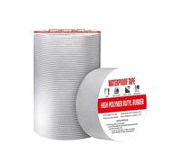 LIFE ESSENTIALS Nastro in butile impermeabile autoadesivo 200 mmx5 m, nastro per riparazione perdite d'acqua, nastro sigillante impermeabile, nastro adesivo per asfalto esterno
