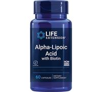 Life Extension, acido alfa lipoico con biotina, 60 capsule - spedizione lampo