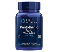 Life Extension, acido pantotenico (vitamina B-5), 500 mg, 100 veg. Capsule
