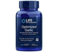 Life Extension Aglio Ottimizzato 1200mg Allicina 10.000ppm 200Caps Non OGM