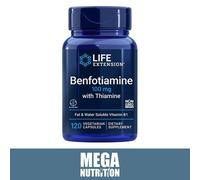Life Extension Benfotiamine Con Tiamina Vitamina B1 100mg 120 Capsule Vegetali